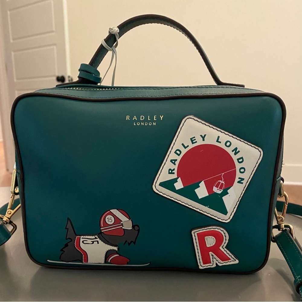 Radley London Tis the Ski-son small Leather zip top Crossbody